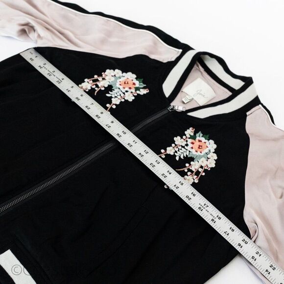 Joie Juanita Floral Embroidered Bomber Pastel Jacket M, TV Celeb Pop Culture - Picture 8 of 11